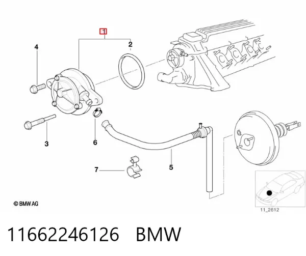 Bomba de vacío 11662246126 BMW