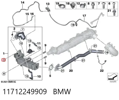 Tornillo de culata BMW 11712249909
