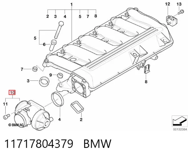 Válvula EGR 11717804379 BMW