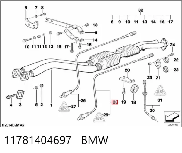 Sonda lambda 11781404697 BMW