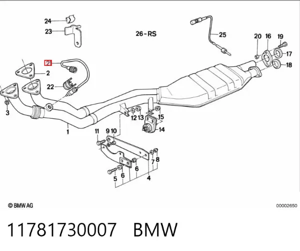 Sonda lambda 11781730007 BMW