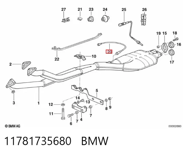 Sonda lambda 11781735680 BMW
