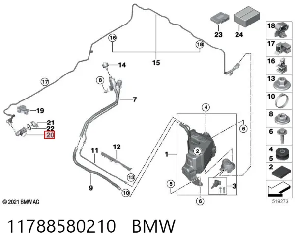 Inyector AdBlue 11788580210 BMW