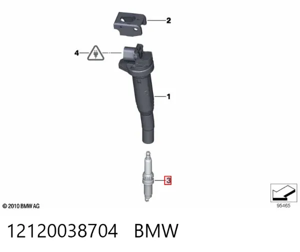 Bujía 12120038704 BMW