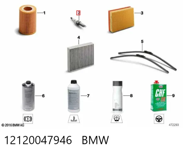 Bujía 12120047946 BMW