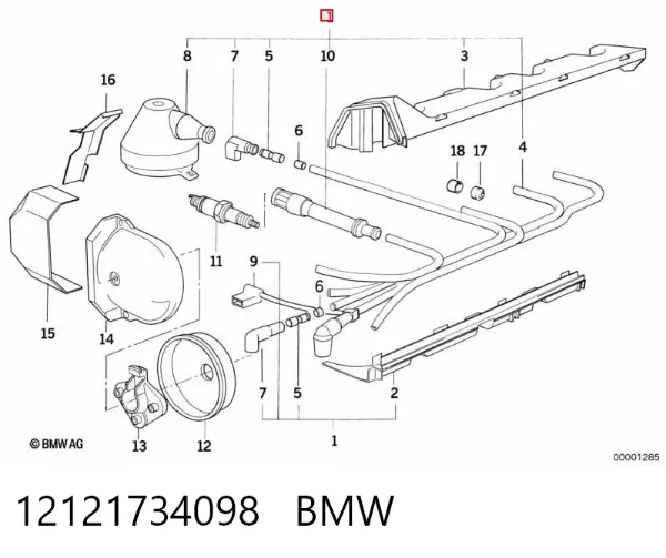 Cables de bujías 12121734098 BMW