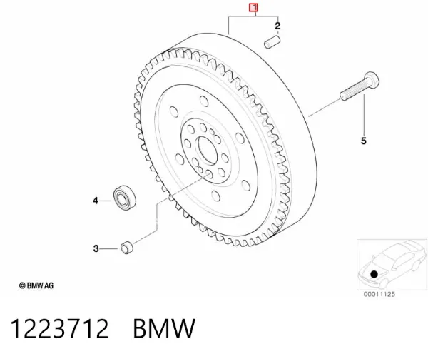 Volante motor 1223712 BMW