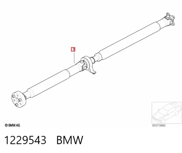 Cardán 1229543 BMW