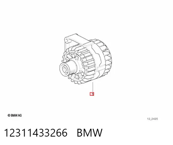 Alternador 12311433266 BMW