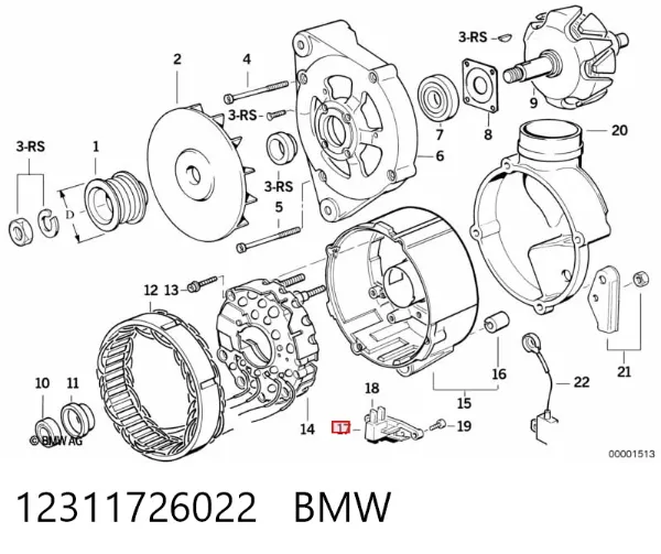 Regulador 12311726022 BMW