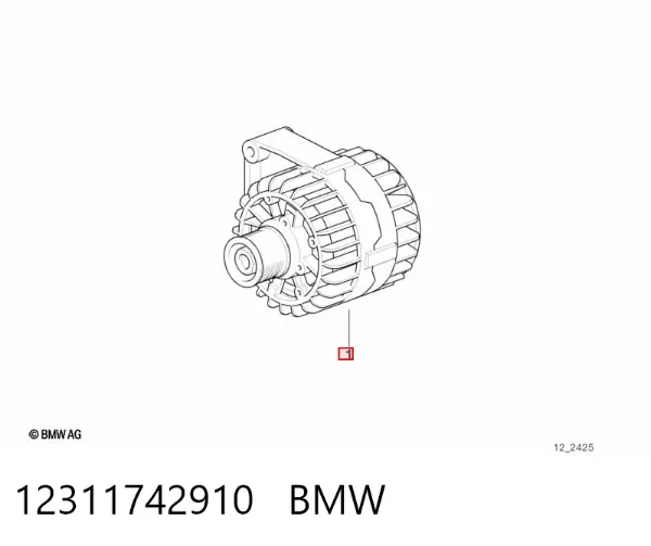 Alternador 12311742910 BMW