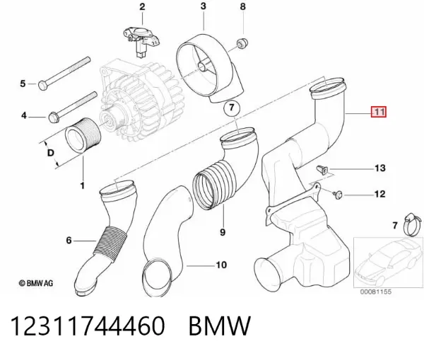  12311744460 BMW