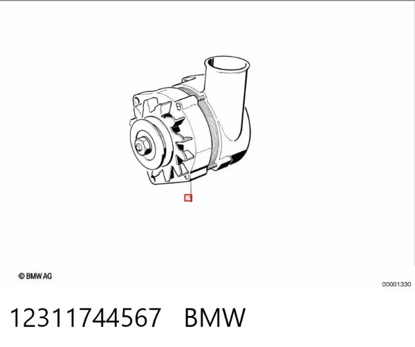 Alternador 12311744567 BMW