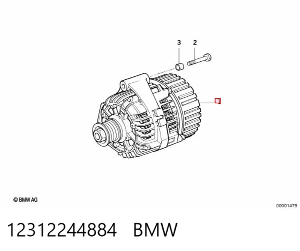 Alternador 12312244884 BMW