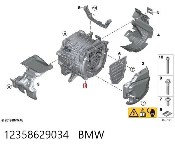 Motor eléctrico completo 12358629034 BMW