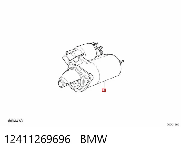 Motor de arranque 12411269696 BMW