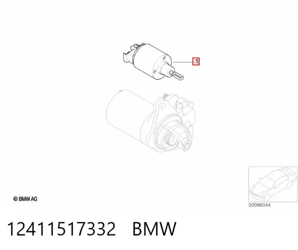 Solenoide de arranque 12411517332 BMW