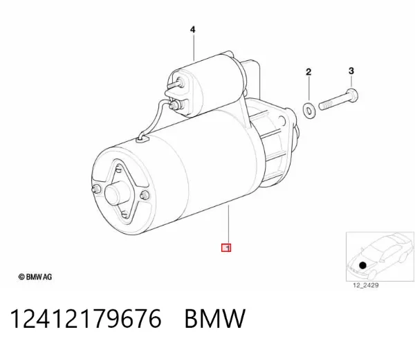Motor de arranque 12412179676 BMW