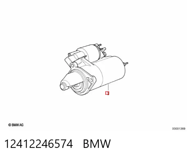 Motor de arranque 12412246574 BMW