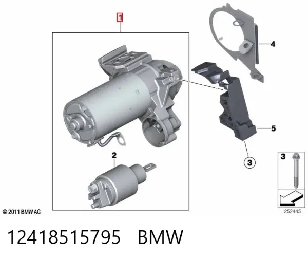 Motor de arranque 12418515795 BMW