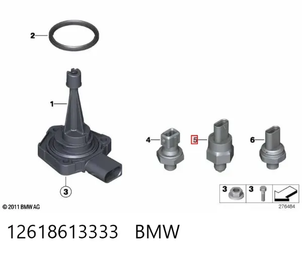 Sensor de presión de aceite 12618613333 BMW