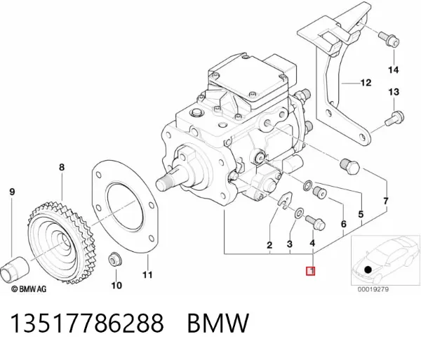 Bomba inyectora 13517786288 BMW