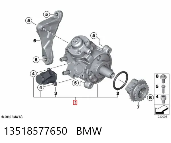 Bomba inyectora 13518577650 BMW
