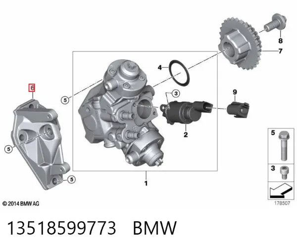 Bomba inyectora 13518599773 BMW