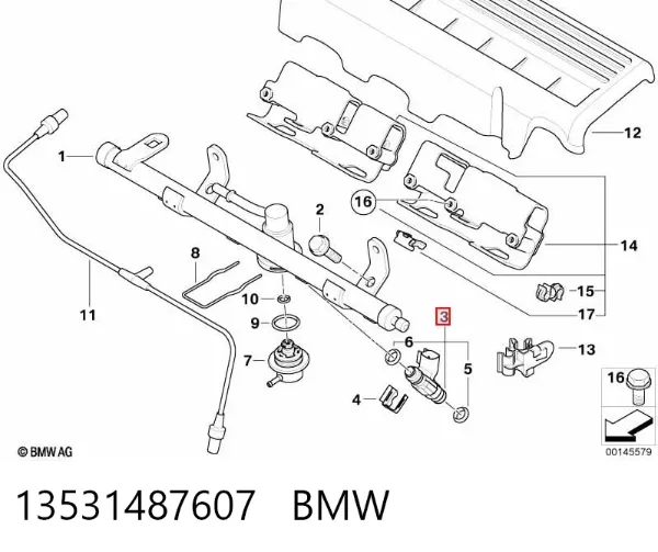 Inyector 13531487607 BMW