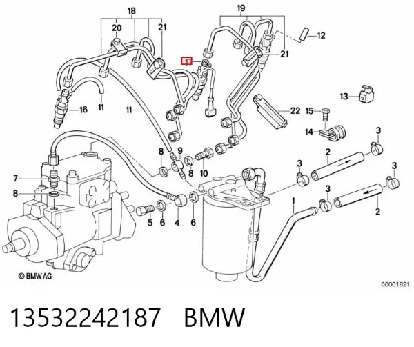 Inyector 13532242187 BMW