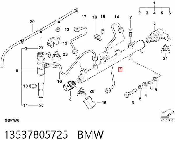 Rampa de combustible 13537805725 BMW