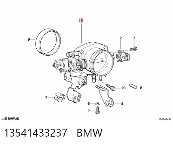 Cuerpo de mariposa BMW 7 E38