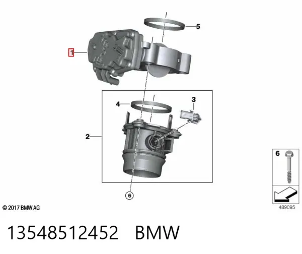 Cuerpo de mariposa 13548512452 BMW