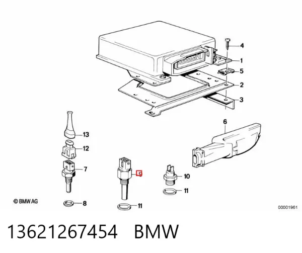Sensor de temperatura 13621267454 BMW