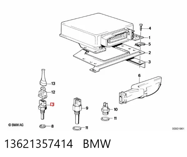 Sensor de temperatura 13621357414 BMW