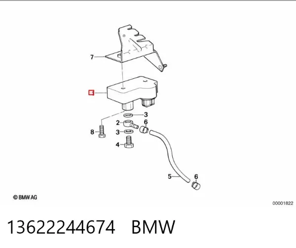 Sensor de presión del colector de admisión 13622244674 BMW