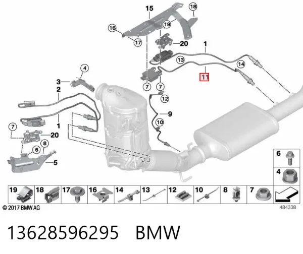 Sensor de presion gases de escape 281008472 Bosch