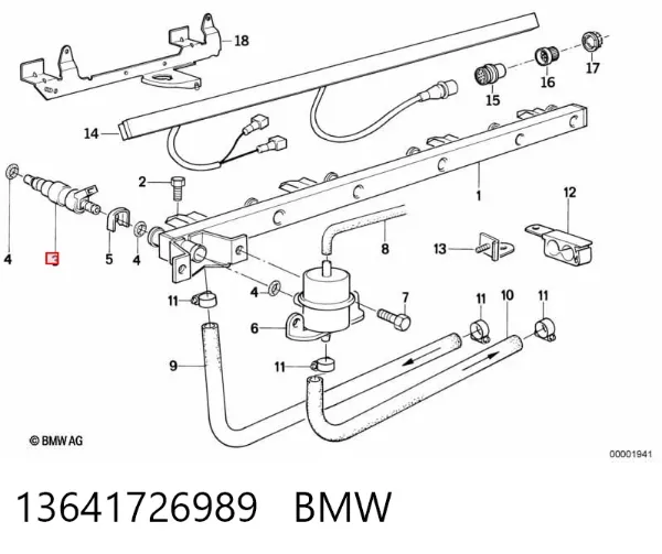 Inyector 13641726989 BMW