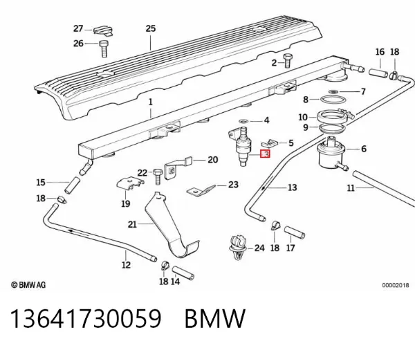 Inyector 13641730059 BMW