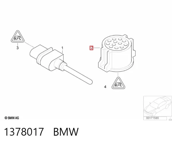 Condensador aire acondicionado 1378017 BMW
