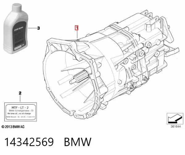 Caja de cambios 14342569 BMW