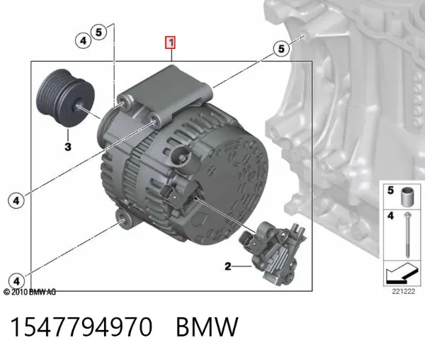 Alternador 1547794970 BMW