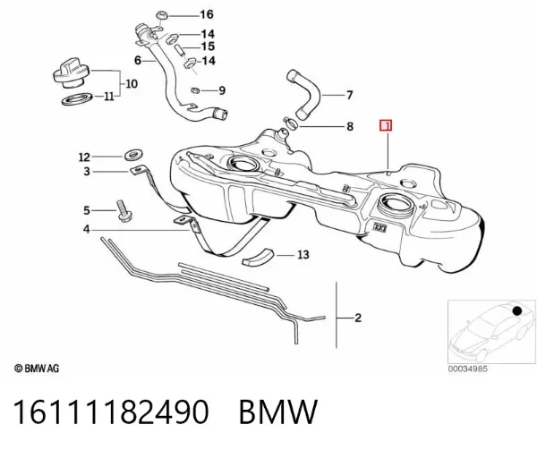 Depósito de gasolina BMW 3 E36