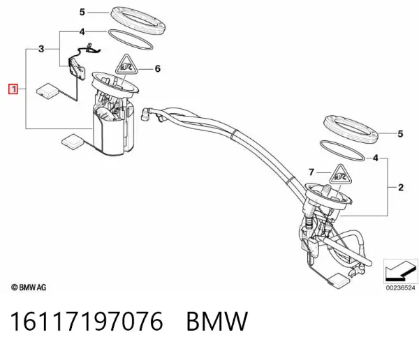 Bomba de gasolina 16117197076 BMW