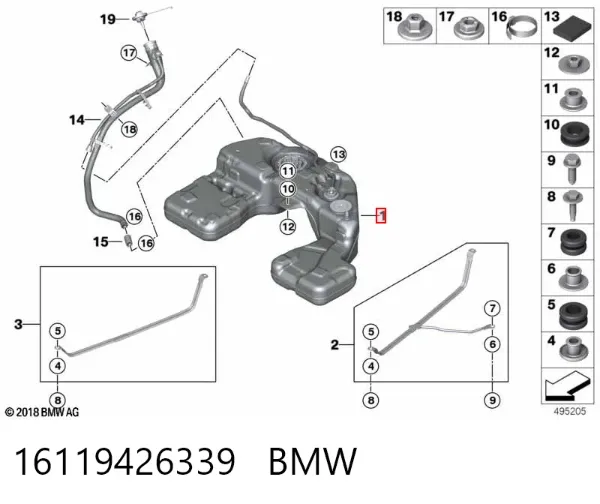 Depósito de gasolina 16119426339 BMW