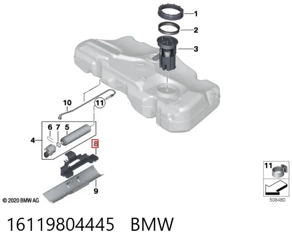  16119804445 BMW