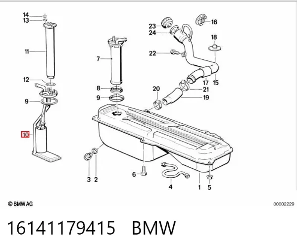 Bomba de gasolina 16141179415 BMW