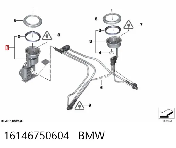 Bomba de gasolina 16146750604 BMW
