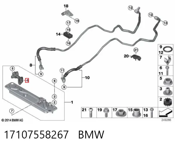 Termostato de aceite de transmisión automática 17107558267 BMW