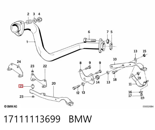 Soporte superior del radiador del aire acondicionado 17111113699 BMW